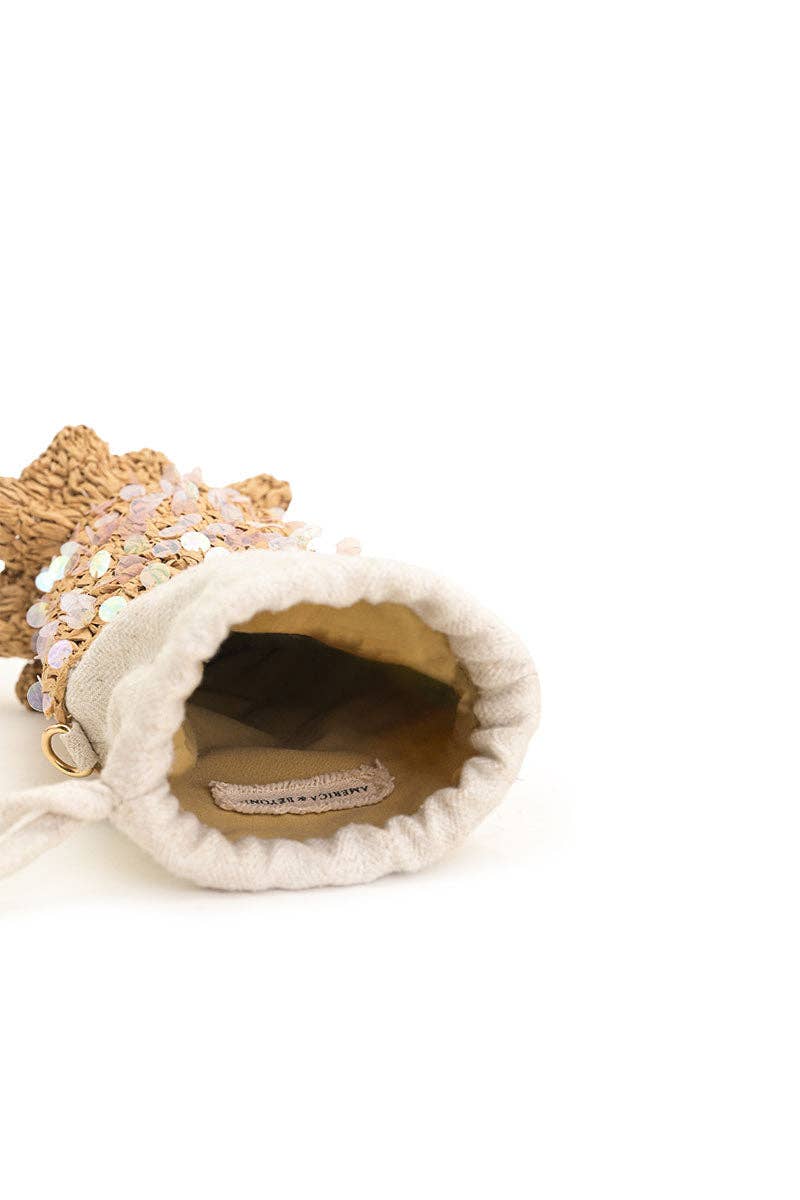 Ocean Whimsy Raffia Fish Bag - Image 5